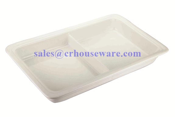 อ่างอาหารสี่เหลี่ยม เซรามิค 1/1 (นำเข้า) Code ; 005-STK-L