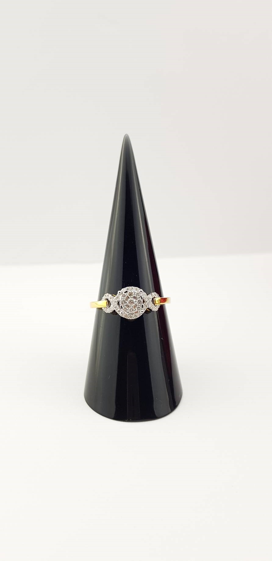 สั่งผลิตเพชรเบลเยี่ยมคัท แหวนแต่งงาน แหวนหมั้น ใส่เที่ยว ออกงาน แหวนทองคำ 18K เพชรแท้ 0.29 กะรัต 2.86 กรัม น้ำ 99 ราคาถูกมาก มีใบรับประกันค่ะ