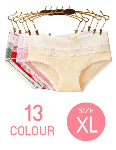 กางเกงชั้นในผู้หญิงใส่สบายมี 13สี รหัสA005-XL