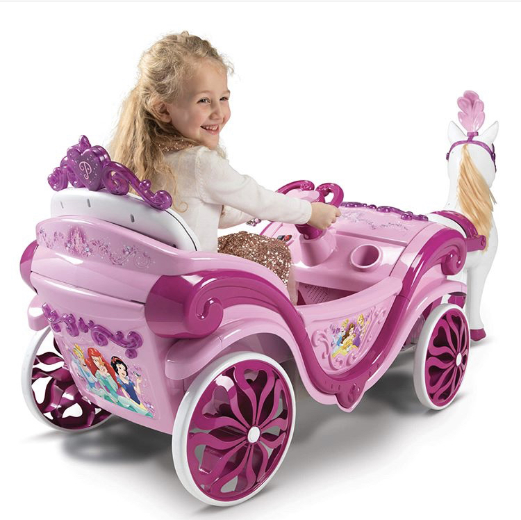 รถม้าแบตเตอรี่ Disney Princess Royal Horse and Carriage