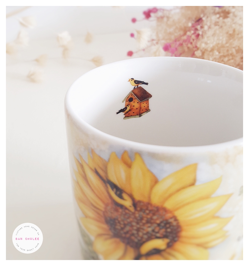 Ceramic Mug - Sunflowers แก้วเซรามิค ลายดอกไม้