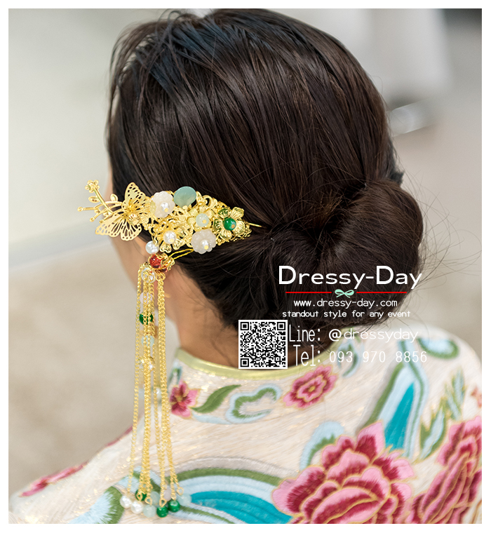 รหัส ปิ่นปักผมจีน : TR096 เครื่องประดับผมจีนโบราณ ปิ่นปักผมจีน สวยๆ หรๆ เพิ่มความปัง อลังทุกองศา