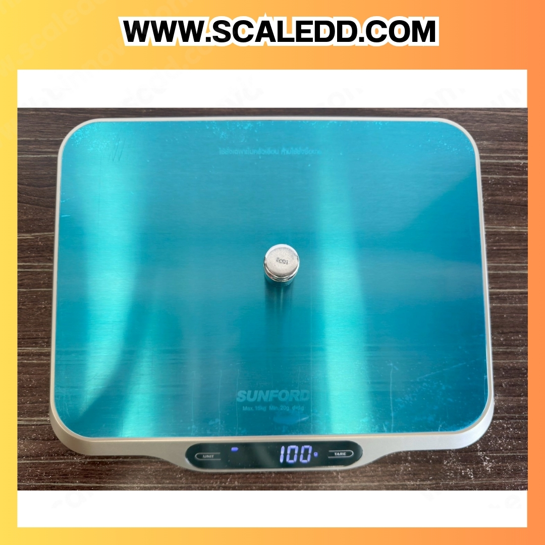 เครื่องชั่งดิจิตอล 15กิโลกรัม เครื่องชั่งใช้ในครัวเรือน 15Kg พิกัด 15kg ความละเอียด 1g ยี่ห้อ SUNFORD รุ่น VL1500S (รหัสตัวแทน B198)