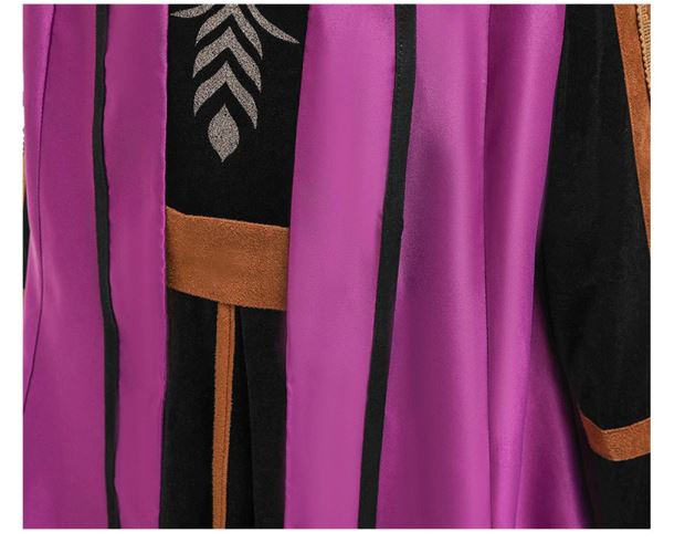 เดรสเจ้าหญิง โฟเซ่น เดรสสีน้ำตาล พร้อมเลกกิ้งและผ้าคลุม