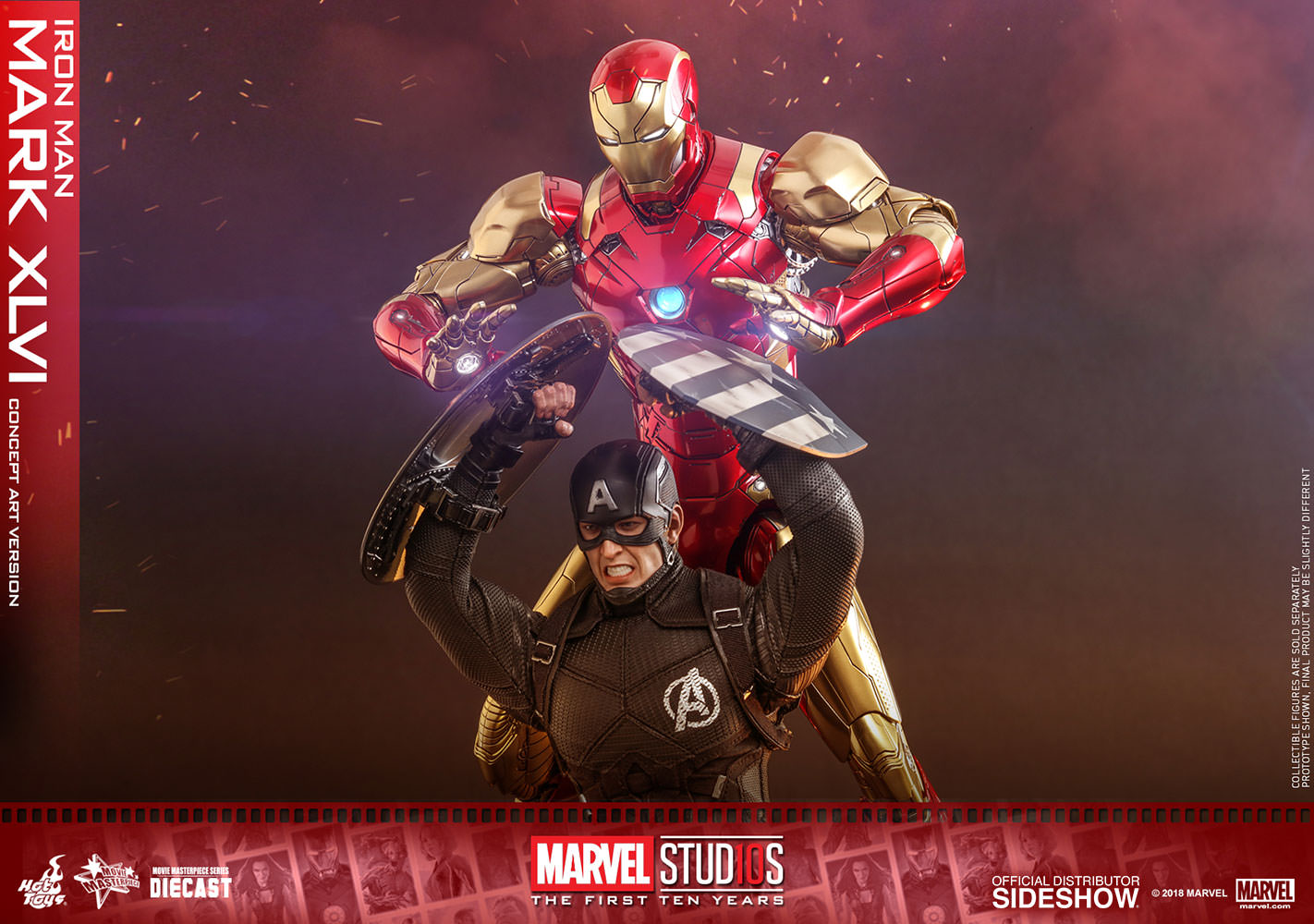 HOTTOYS - Iron Man Mark 46 (Concept Art Version) (Diecast)