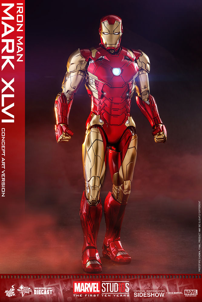 HOTTOYS - Iron Man Mark 46 (Concept Art Version) (Diecast)