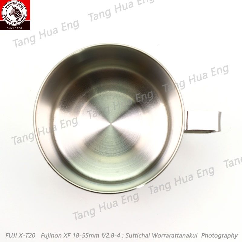 Zebra กระป๋องน้ำสเตนเลส 12 ซม. ตราหัวม้าลาย