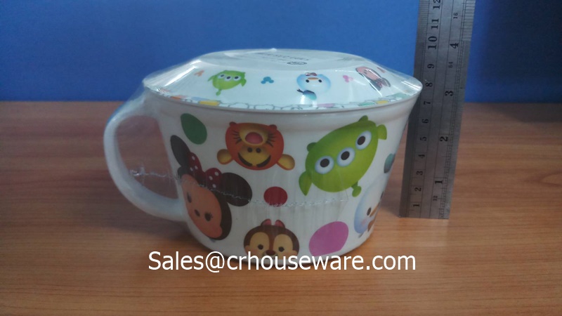 แก้วน้ำมีหู+ฝา 5.25 นิ้ว ลายTSUMSUM