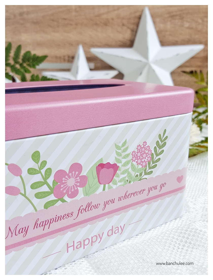 Tin Tissue Box กล่องทิชชู่ งานสังกะสี 17 cm.