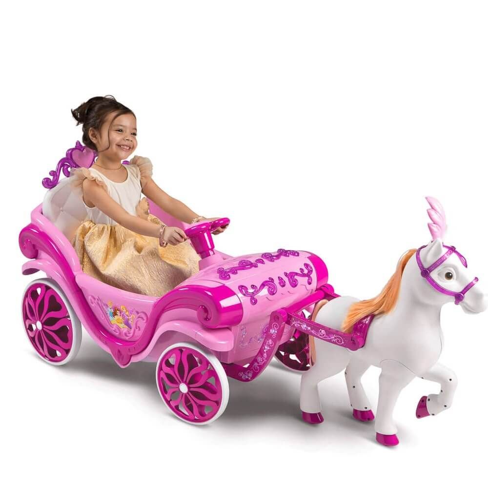 รถม้าแบตเตอรี่ Disney Princess Royal Horse and Carriage