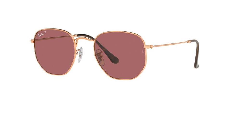 RayBan RB3548N 9202AF HEXAGONAL FLAT LENSES