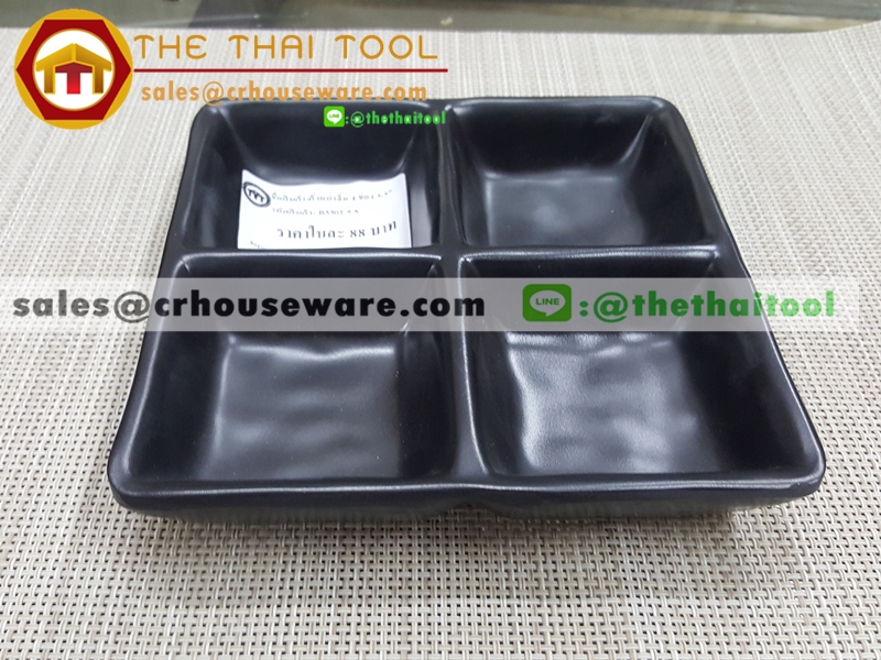 ถ้วยน้ำจิ้ม 4 ช่อง 5.5 นิ้ว 017-B3302-5.5