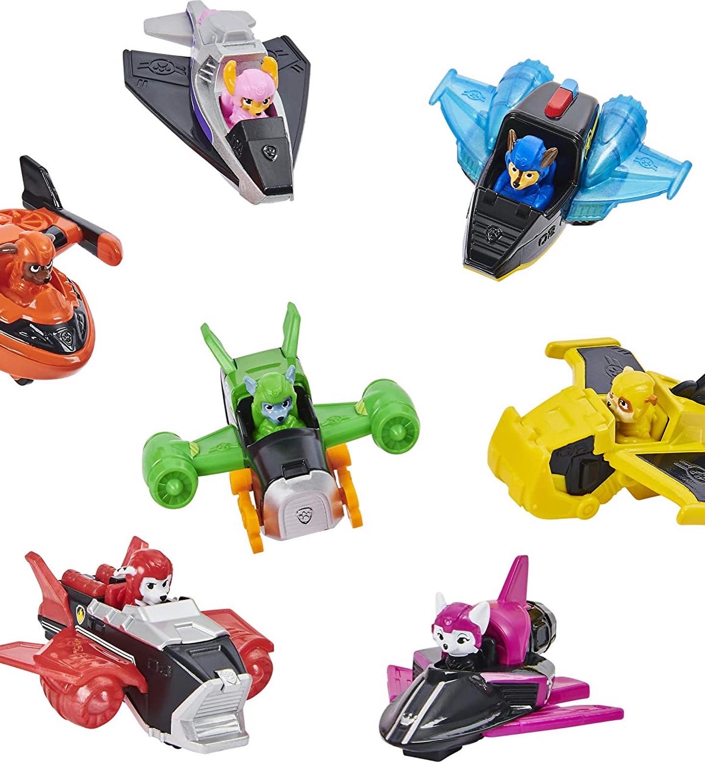 เครื่องบินเหล็ก Paw Patrol, True Metal Jet to The Rescue Gift Pack with 7 Die-Cast Vehicles, 1:55 Scale