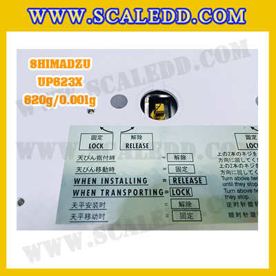 เครื่องชั่งดิจิตอล ทศนิยม 3 ตำแหน่ง รุ่น UP623X 620gx0.001g เครื่องชั่งละเอียดสูง620g เครื่องชั่งน้ำหนัก620g ตาชั่ง620กรัม พิกัดน้ำหนัก 620g ความละเอียด 0.001g ยี่ห้อ SHIMADZU รุ่น UP623X