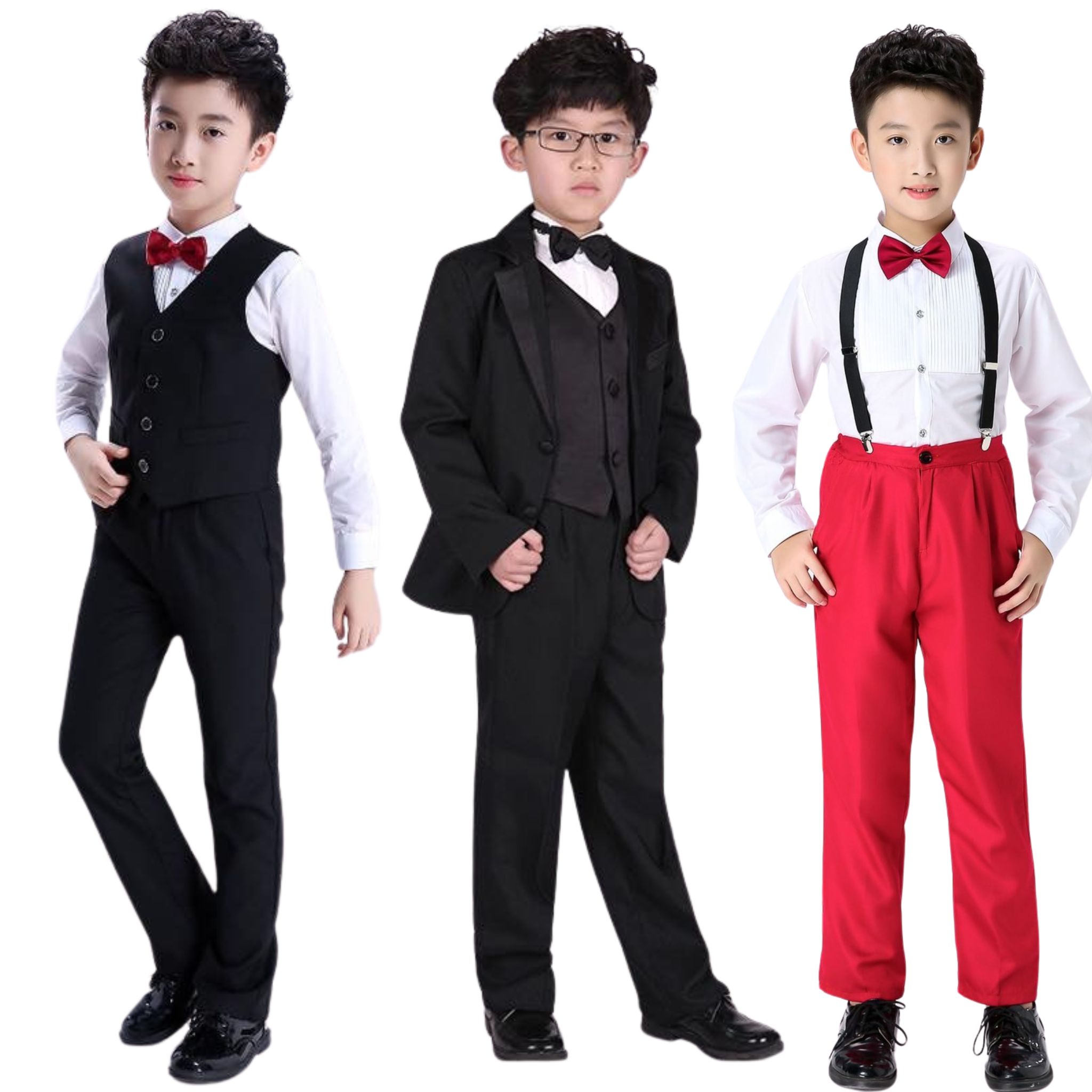 ชุดเซ็ต เสื้อกั๊กหูกระต่าย ชาย ชุดออกงานเด็ก