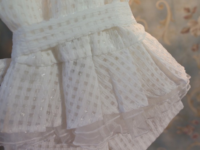 ชุดเสื้อแขนกุด ผูกโบว์+กางเกง