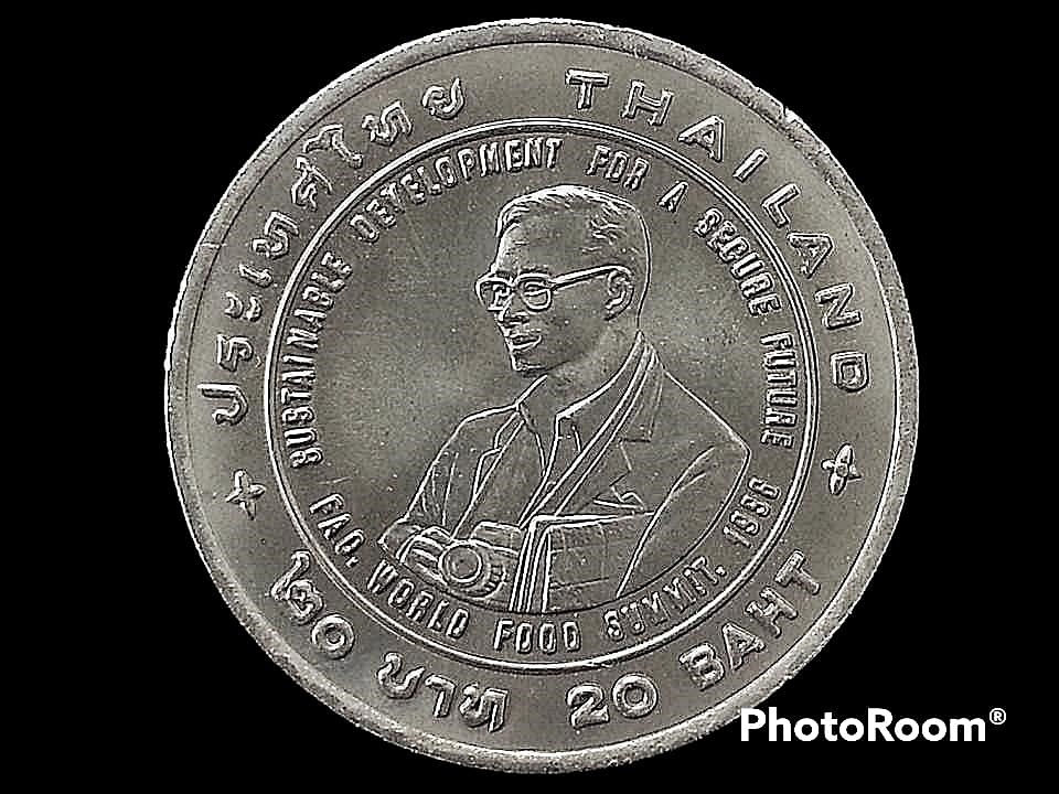 เฉลิมพระเกียรติ 20 Baht (F.A.O. Agricola Medal to HM King Bhumibol Adulyadej