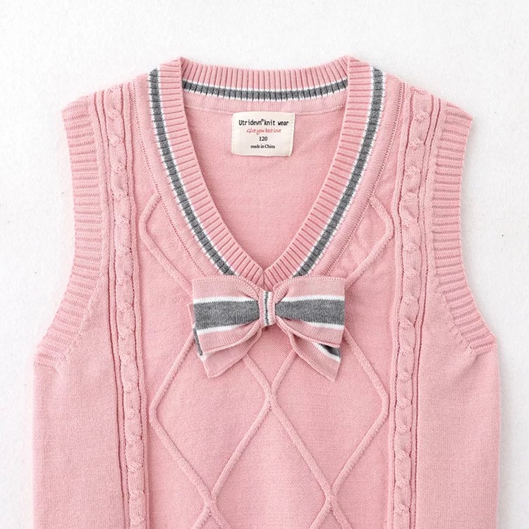 เสื้อกันหนาว เสื้อกั๊กเด็ก ไหมพรมริ้ว