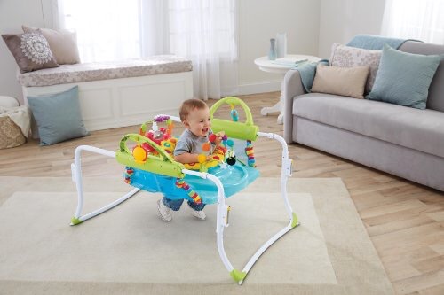 Jumperoo รุ่นใหม่เป็นทั้ง Jumper และ Walker ในตัวเดียวกัน Fisher Price First Steps Jumperoo
