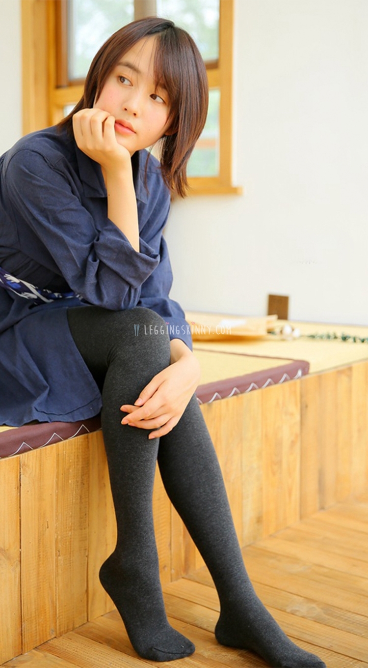 800D เลกกิ้งถุงน่องผ้าฝ้ายบุขนแกะกันหนาว มี 4 สี