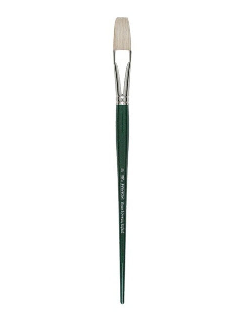 พู่กันสีน้ำมันขนหมู Winsor & Newton Winton แบน ขนยาว(Flat)