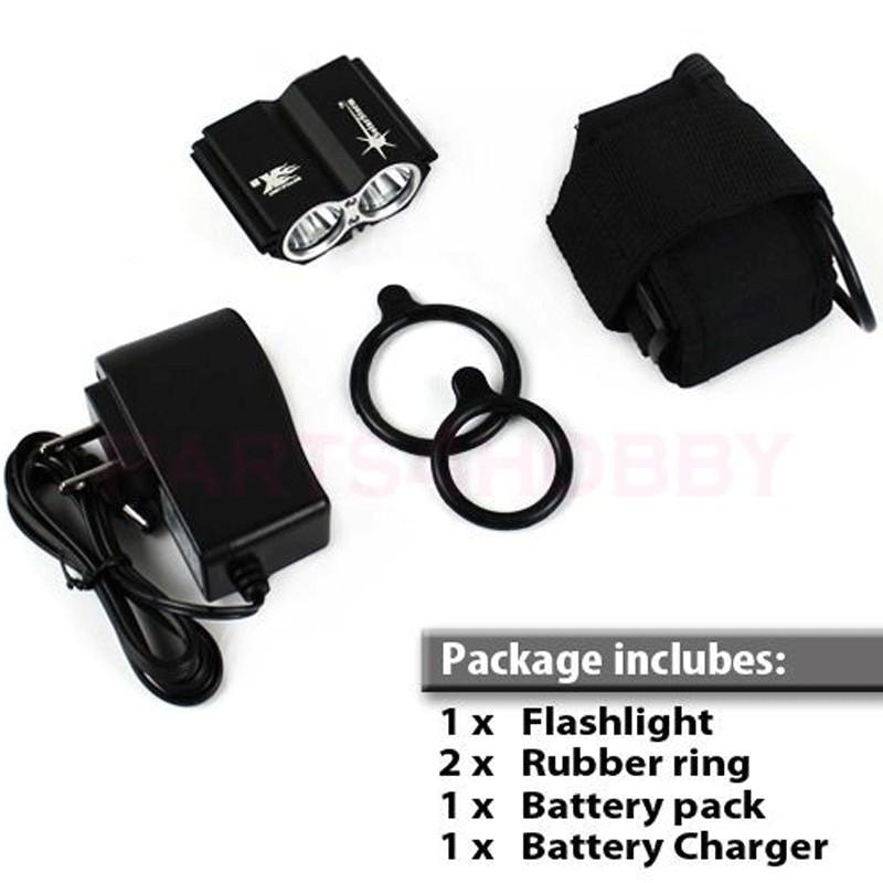 ไฟฉาย LED ติดจักรยาน Skyray SolarStorm 5000 Lm 2 x CREE XM-L U2 LED