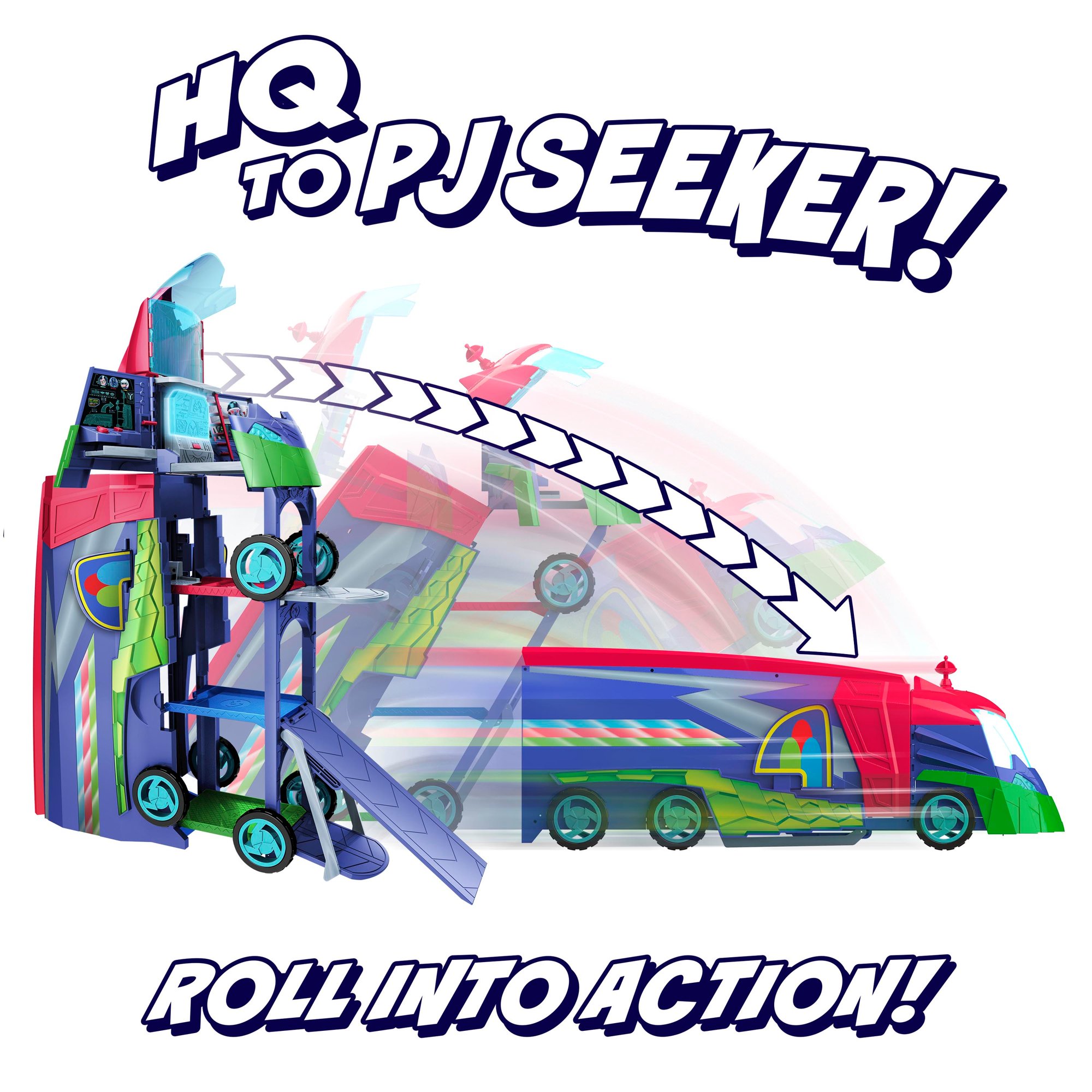 PJ Masks 2 in 1 Transforming Mobile HQ, Playsets