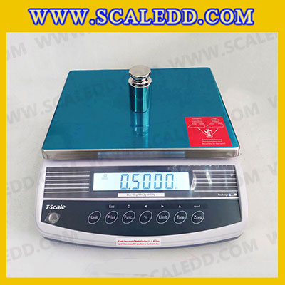 เครื่องชั่งน้ำหนักดิจิตอล พิกัดน้ำหนัก 15กิโลกรัม ยี่ห้อ TSCALE รุ่น QHW ความละเอียด0.1g (เครื่องชั่งผ่านตรวจรับรองจากสำนักชั่งตวงวัด)