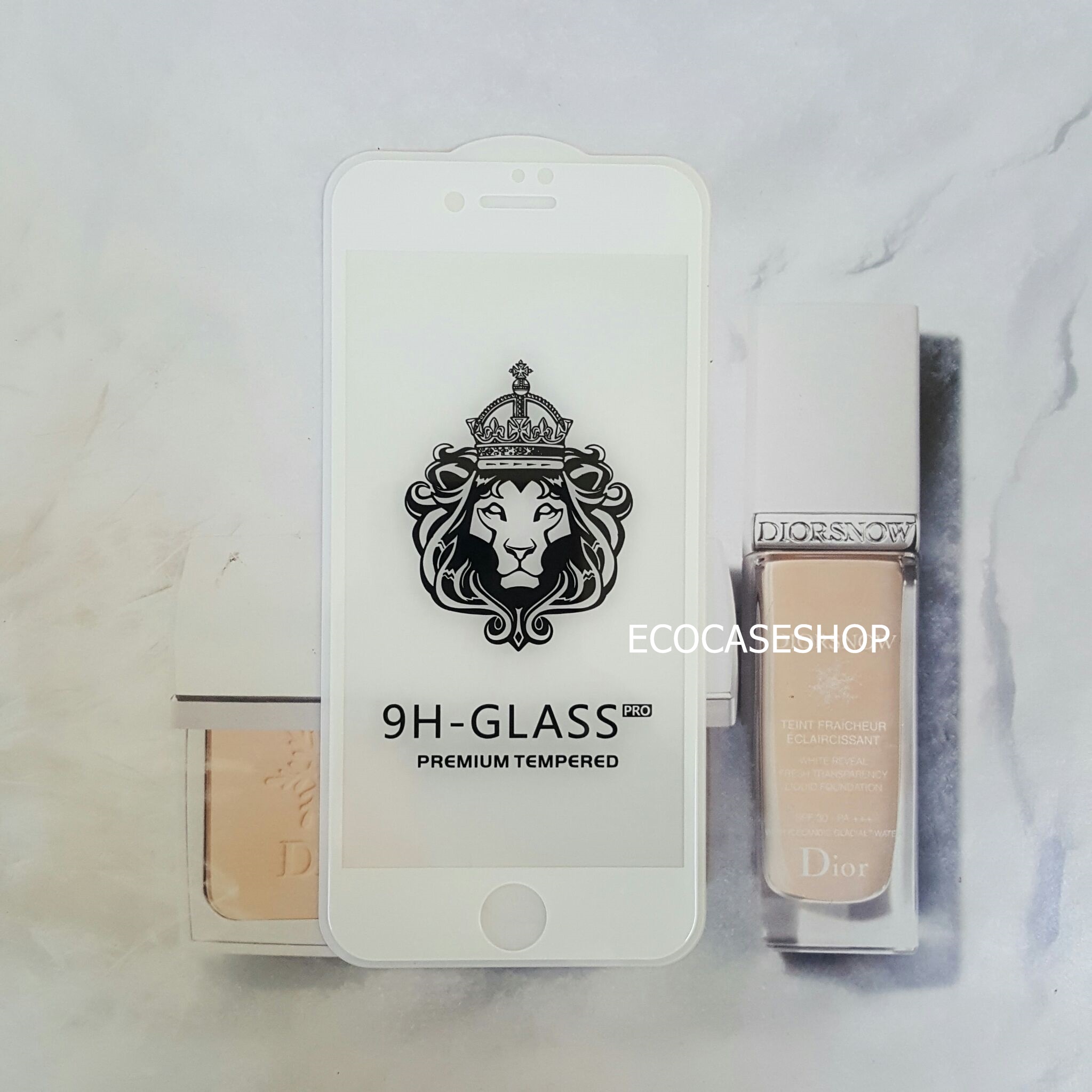 iPhone6/6s ฟิล์มกระจกเต็มจอ สีขาว
