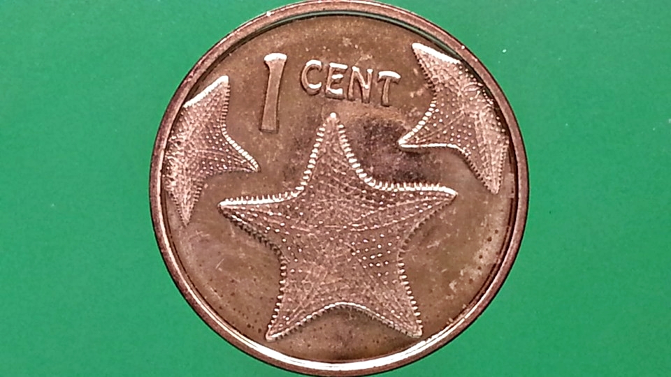 เหรียญ เงินตรา ประเทศ บาฮามาส Cent (Small - Non-magnetic) 2015