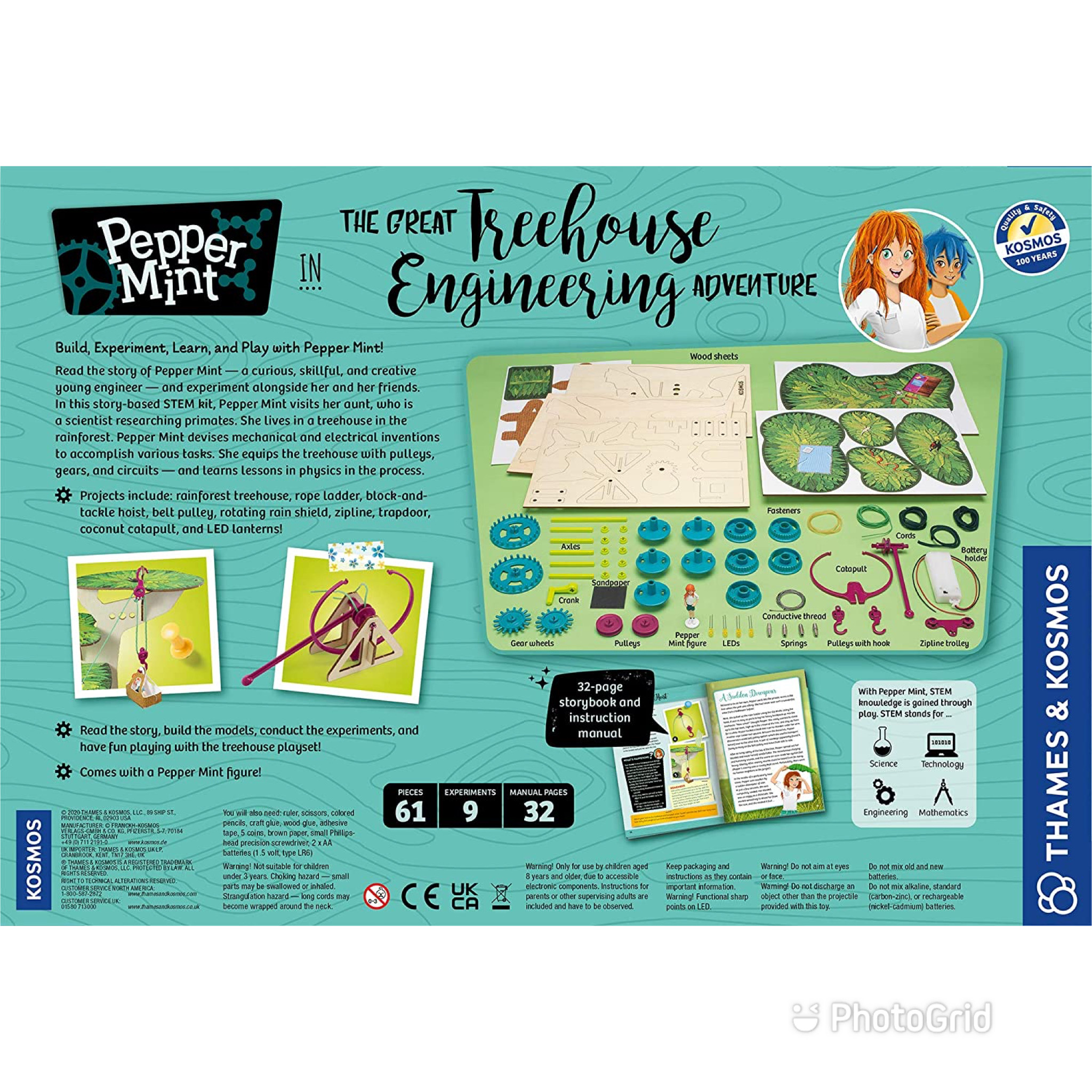 Thames & Kosmos Pepper Mint in The Great Treehouse Engineering Adventure Science Experiment Kit