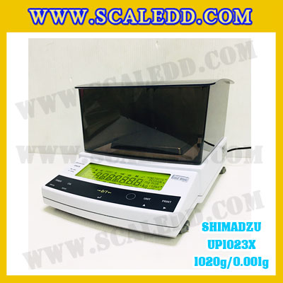 เครื่องชั่งดิจิตอล ทศนิยม 3 ตำแหน่ง รุ่น UP1023X 1020gx0.001g เครื่องชั่งละเอียดสูง1020g เครื่องชั่งน้ำหนัก1020g ตาชั่ง1020กรัม พิกัดน้ำหนัก 1020g ความละเอียด 0.001g ยี่ห้อ SHIMADZU รุ่น UP1023X