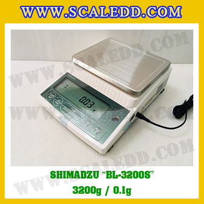 เครื่องชั่งดิจิตอลทศนิยม1ตำแหน่ง BL-3200S พิกัด 3200g x 0.1g เครื่องชั่งละเอียดสูง3200g เครื่องชั่งน้ำหนัก3200g ตาชั่ง3200กรัม ตาชั่งน้ำหนัก3200g ยี่ห้อ SHIMADZU รุ่น BL-3200S