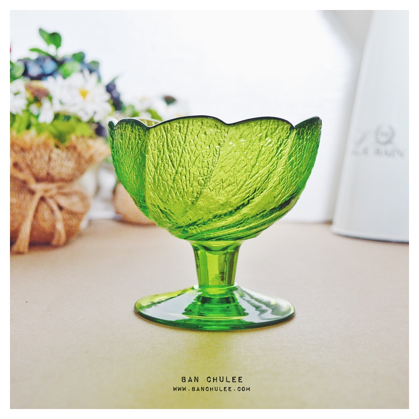 Ice Cream Glass Cup - Green