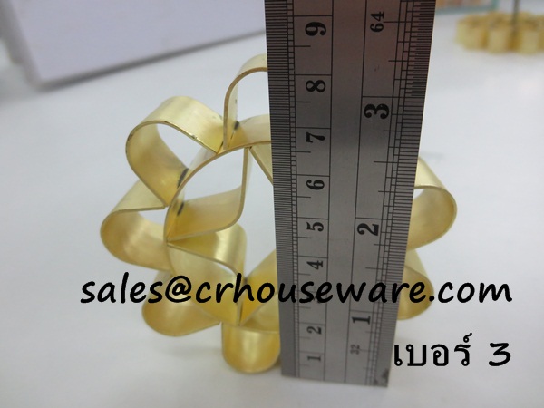 พิมพ์ขนมดอกจอกทองเหลือง เบอร์ 3 Dok Jok brass mold. Code: 016-DJT-8
