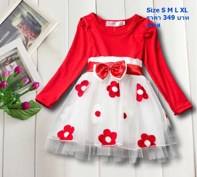 ชุดคริสต์มาส ชุดเด็ก ชุดเซ็ทเสื้อ+กางเกง ลายคริสมาสต์