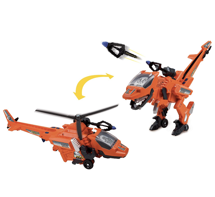 เครื่องบินเฮลิคอปเตอร์แปลงร่างเป็นไดโนเสาร์ได้ VTech Switch & Go Dinos Blister The Velociraptor Dinosaur