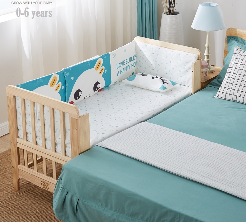 TB10106 (WC3) เตียงนอนไม้สำหรับเด็ก สามารถปรับเปลไกว ปรับเป็นเตียงเดี่ยวได้ใช้ยาวจนโต