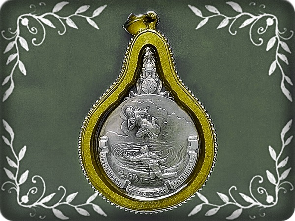 เหรียญพระมหาชนกเนื้อเงิน พิมพ์ใหญ่