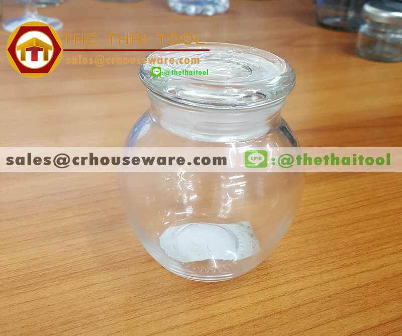 โหลเล็กฝาใส Wide mouth glass jar with lid Code : 005-J884