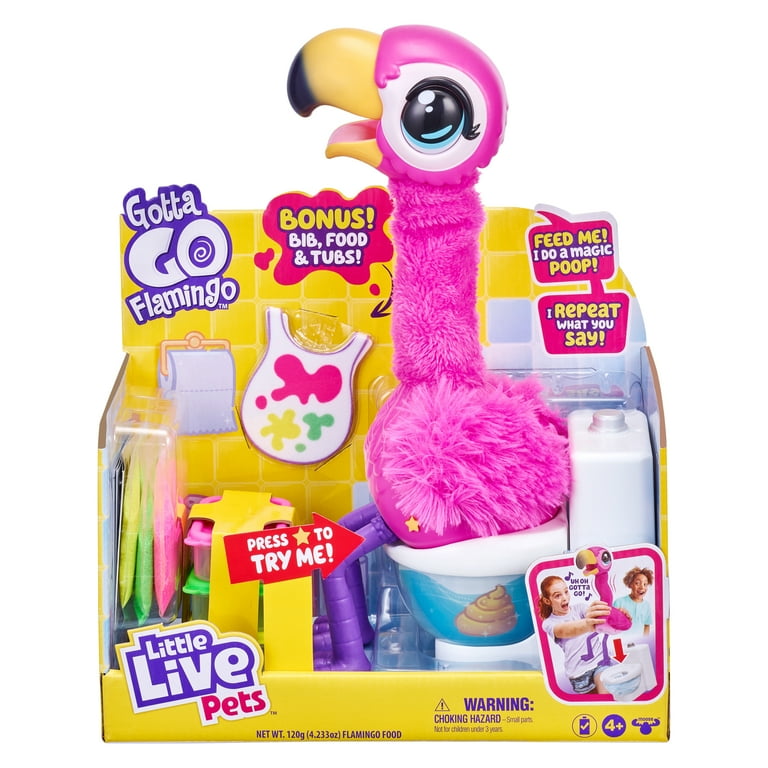 นกฟลามิงโกฝึกขับถ่ายขนาดพิเศษ Little Live Pets Gotta Go S2 Flamingo Value Pack