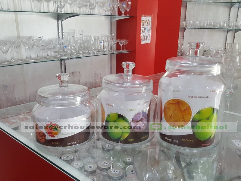 โหลแก้ว พร้อมฝาปิด ขนาด 1.5 ลิตร 005-US-CY-1511