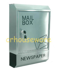 ตู้รับจดหมายแสตนเลส+หนังสือพิมพ์ Stainless Post Mail Box, กล่องจดหมาย, กล่องไปรษณีย์ ,ตู้ไปรษณีย์