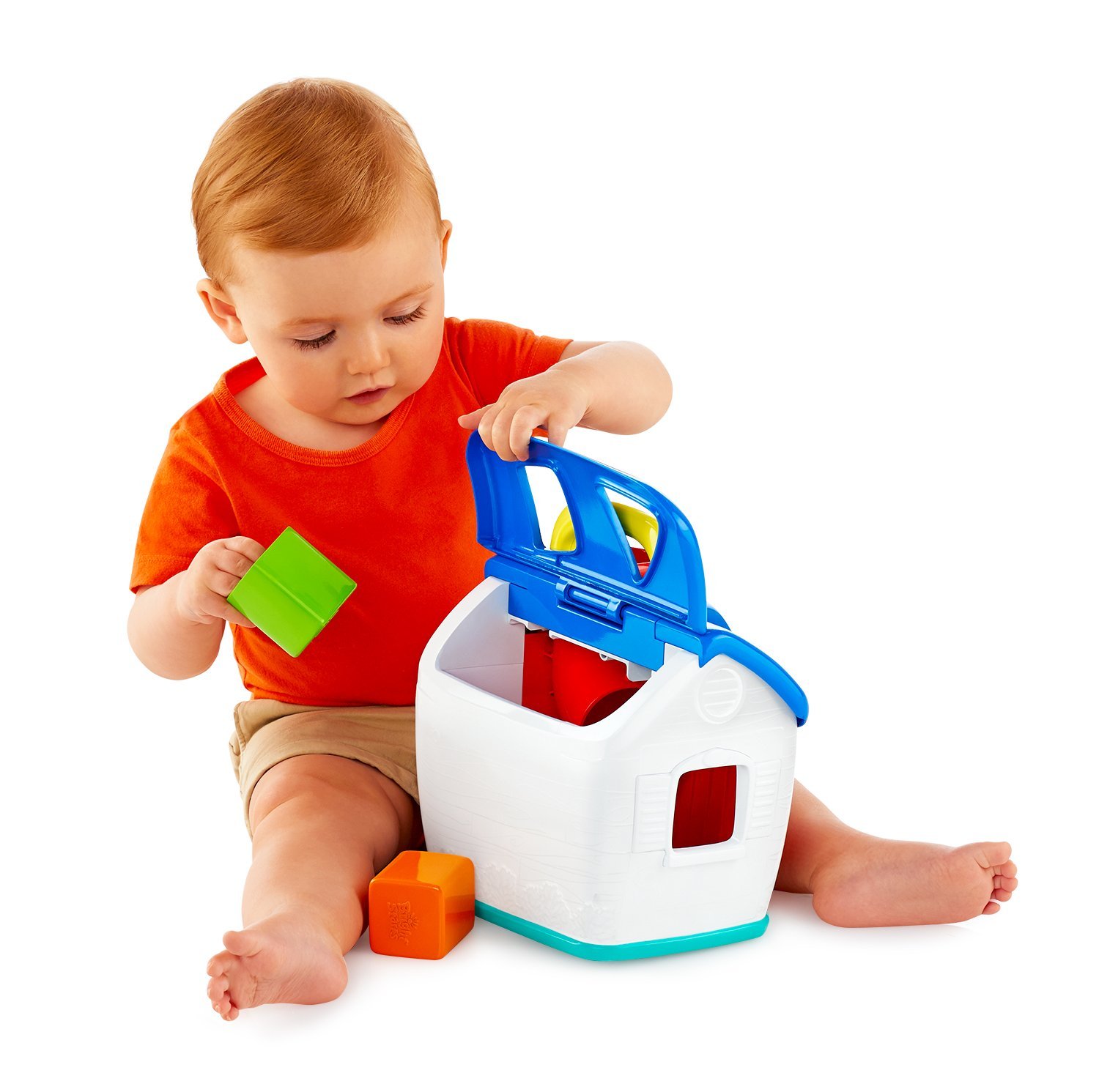 บ้านหยอดบล็อคลูกหมูสามตัว Bright Starts Baby Toy, 3 Lil Piggies Play House