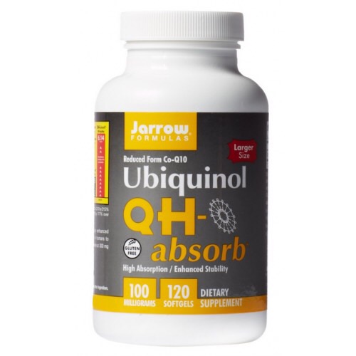 (Pre-order)Jarrow Formulas, QH-Absorb, Ubiquinol, 100 mg, 120 softgels ช่วยบำรุงหัวใจ บำรุงผิวบรรณให้สดใสเปล่งปลั่ง ช่วยลดเลือนริ้วรอยก่อนวัย