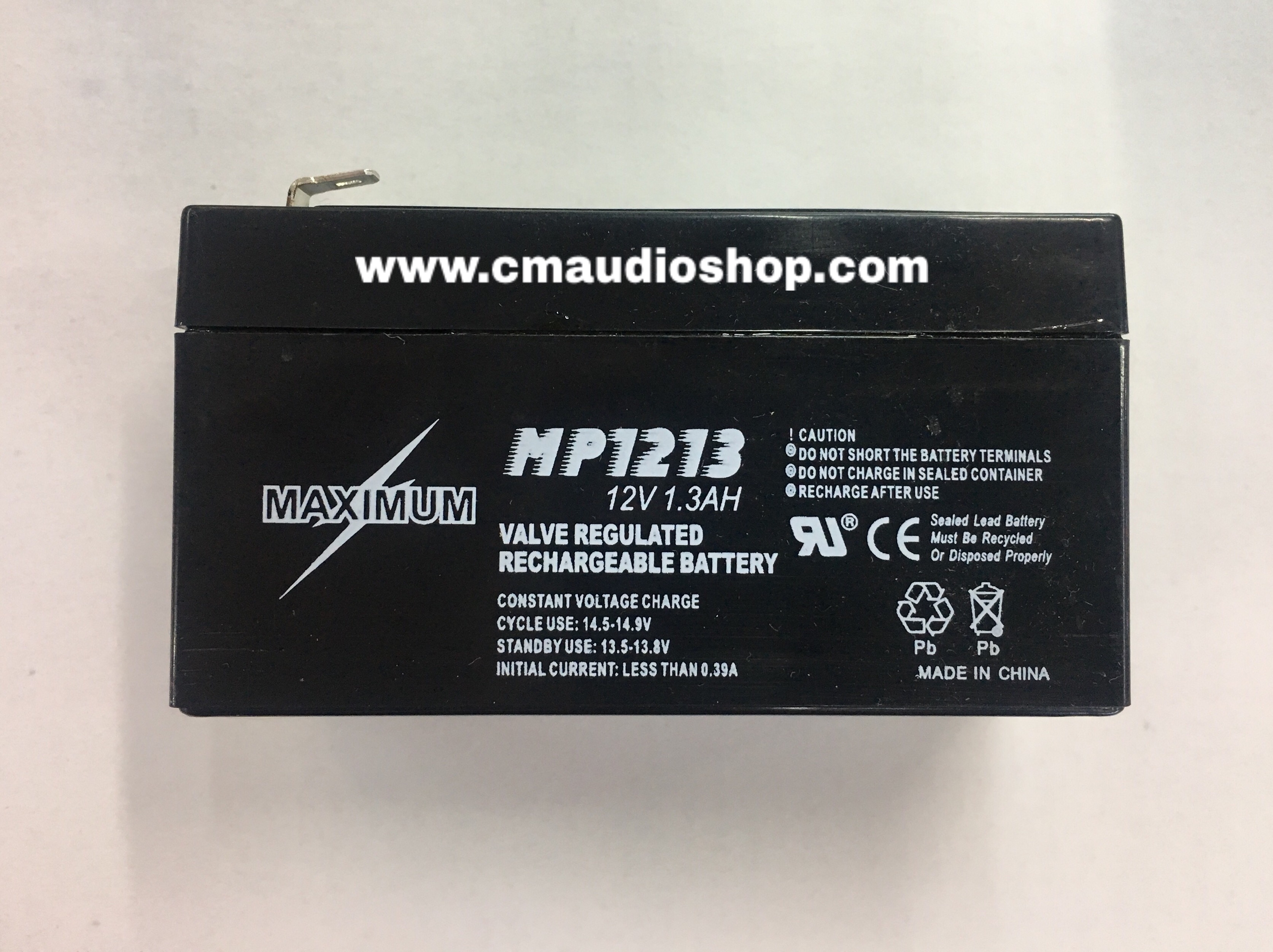 แบตเตอรี่ : สำหรับลำโพงขยายเสียงแบบพกพา Deccon PWS-120 และ PWS-210