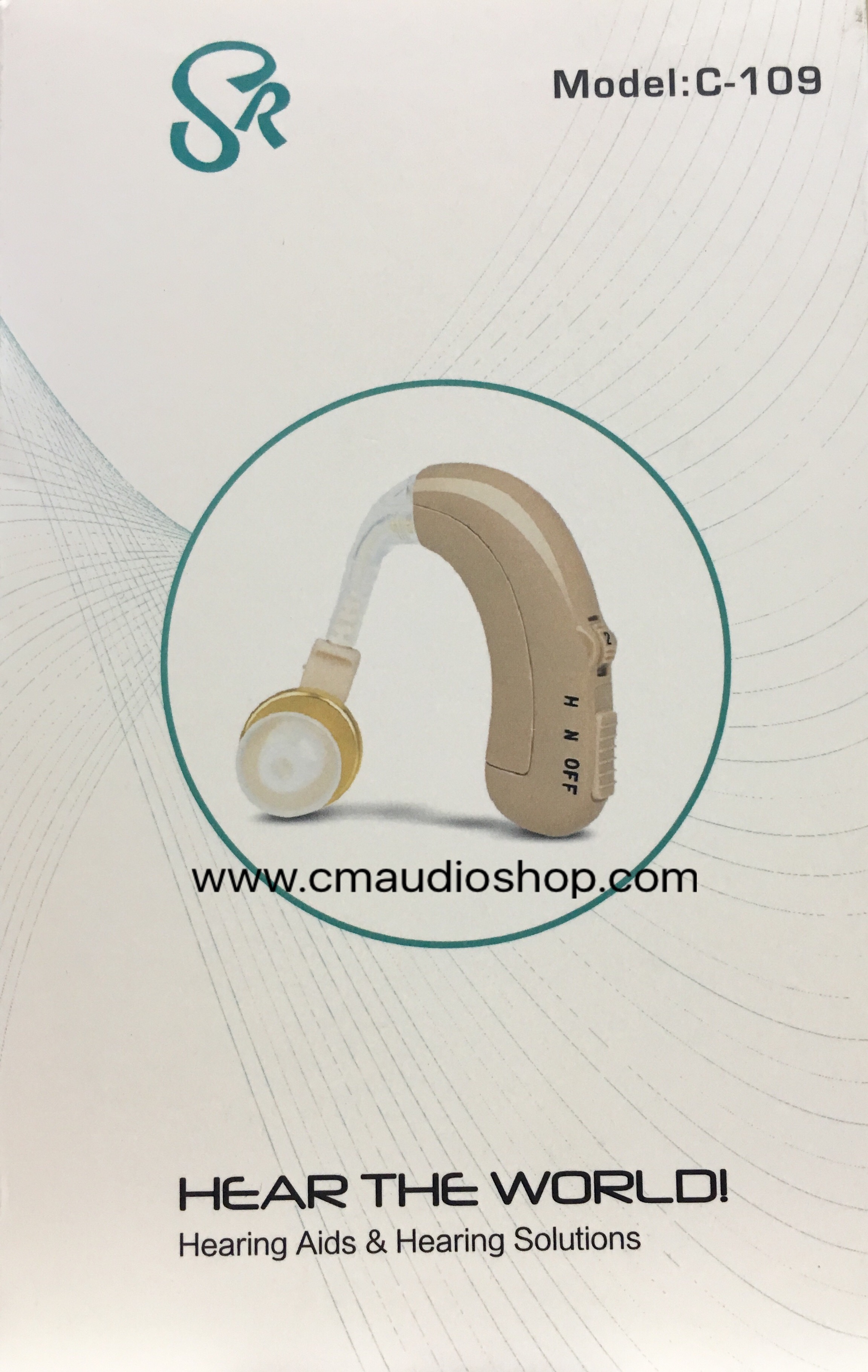 เครื่องช่วยฟังเกี่ยวหูแบบชาร์จ SR รุ่น C-109