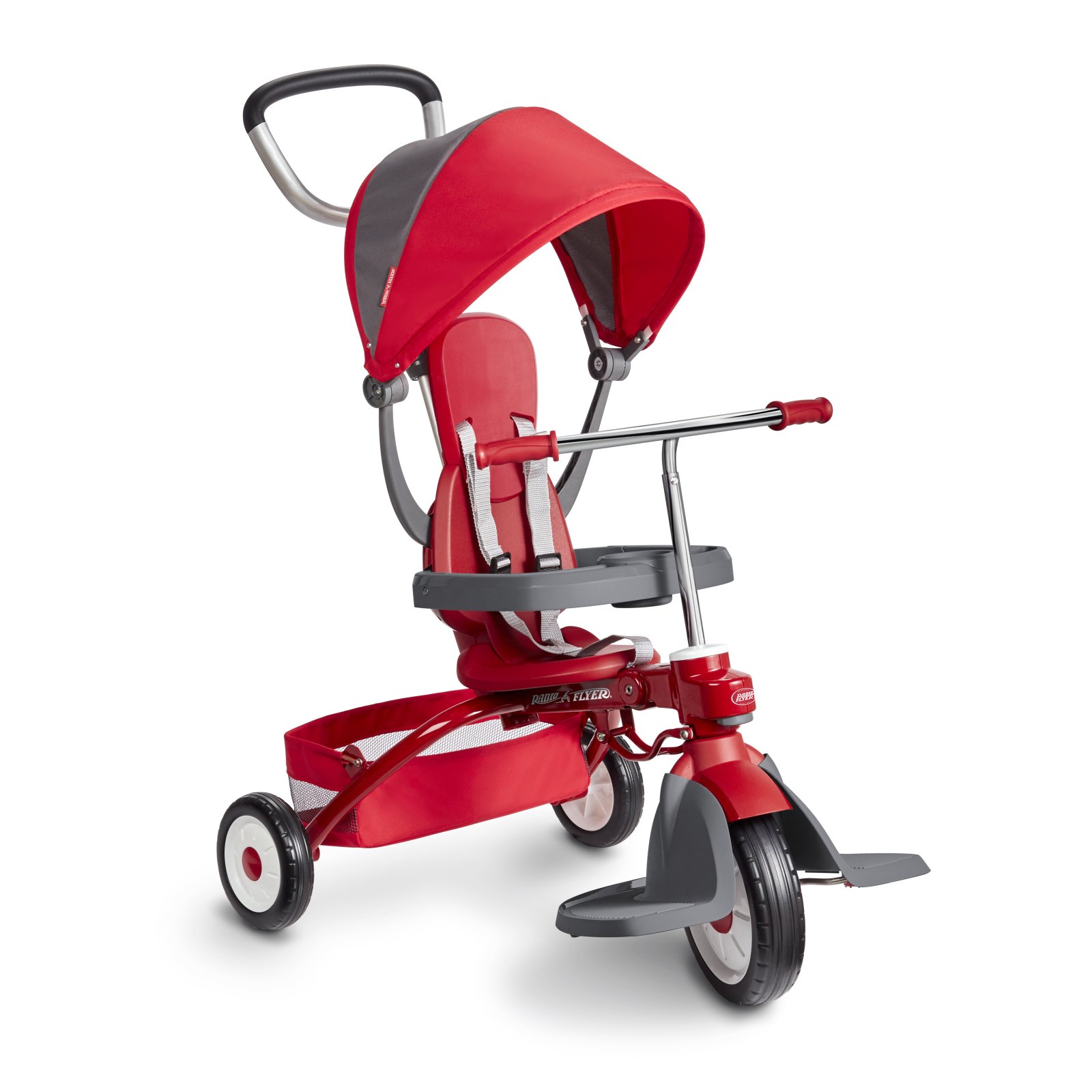 จักรยาน Radio Flyer, EZ Fold 4-in-1 Stroll 'n Trike, Folding Trike, Red