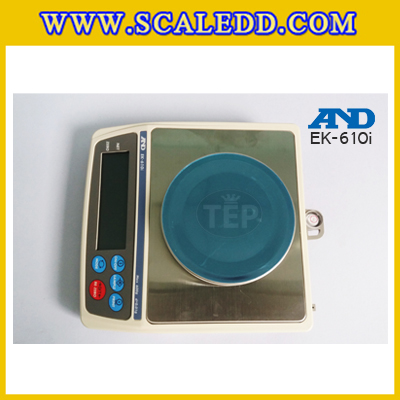 เครื่องชั่งละเอียดสูง600กรัม เครื่องชั่งน้ำหนักดิจิตอล600g เครื่องชั่งทศนิยม 2 ตำแหน่ง ตาชั่ง600g ความละเอียด 0.01g AND EK-610i