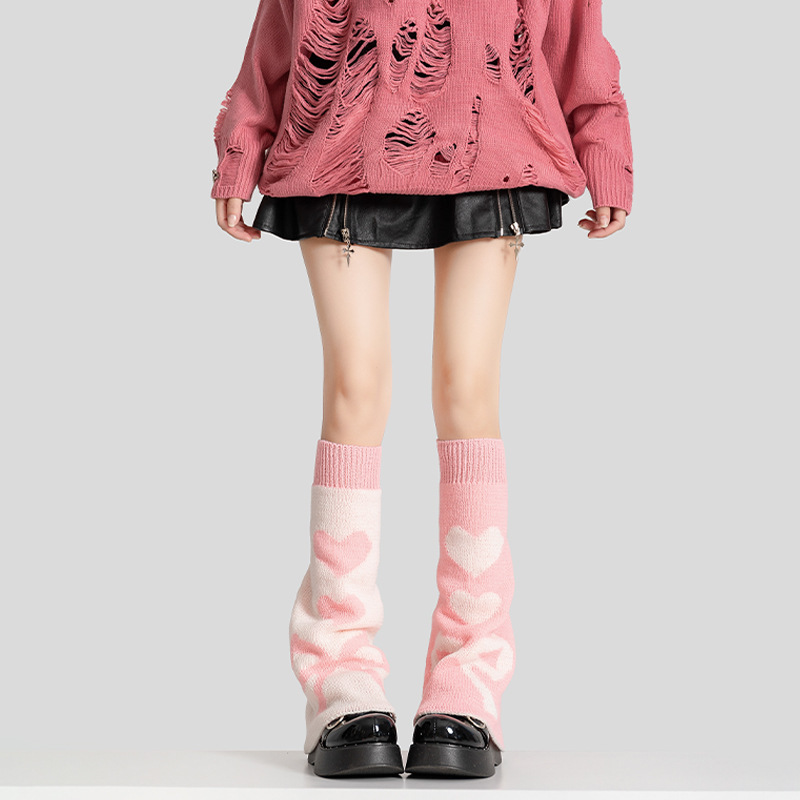 พร้อมส่ง ถุงเท้ายาว สไตล์ Y2K แบบไม่สวมเท้า ใส่แบบยาวหรือแบบย่น ผู้ใหญ่